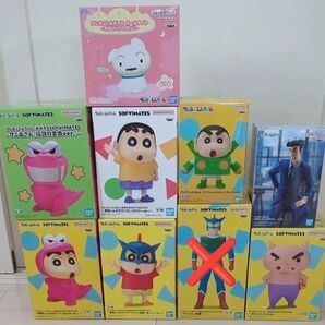 クレヨンしんちゃん 野原しんのすけ ワニ山さん ぶりぶりざえもん シロルームライト 野原ひろし 8点セット