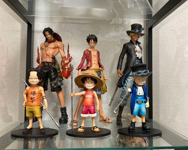 【お得セット】ワンピース フィギュア 三兄弟 ルフィ エース サボ 悪魔の実ルームライト ゴムゴムの実 メラメラの実 第一弾