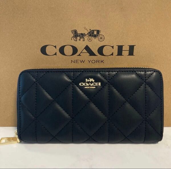 新品 COACH長財布 コーチ 長財布 レディース メンズ シンプル