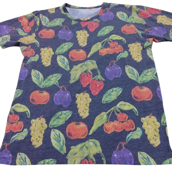 graniph(デザインTシャツストアグラニフ) フルーツ柄半袖Tシャツ、Sサイズ
