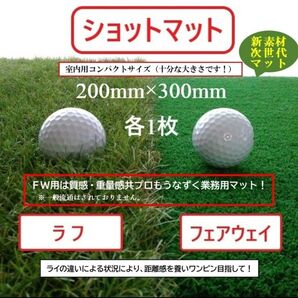 プロも納得【次世代新素材】高級人工芝ゴルフマット『フェアウェイ用』+ラフ用 各1枚セット