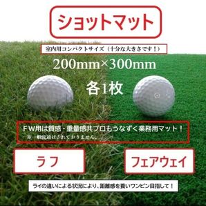 業務用人工芝ゴルフマット『フェアウェイ用』+ラフ用各 各1枚セット