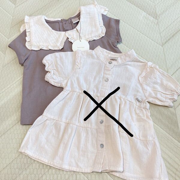 テータテート セット ブラウス 半袖 女の子 子供服 カットソー バースデイ タグ付き シャツ