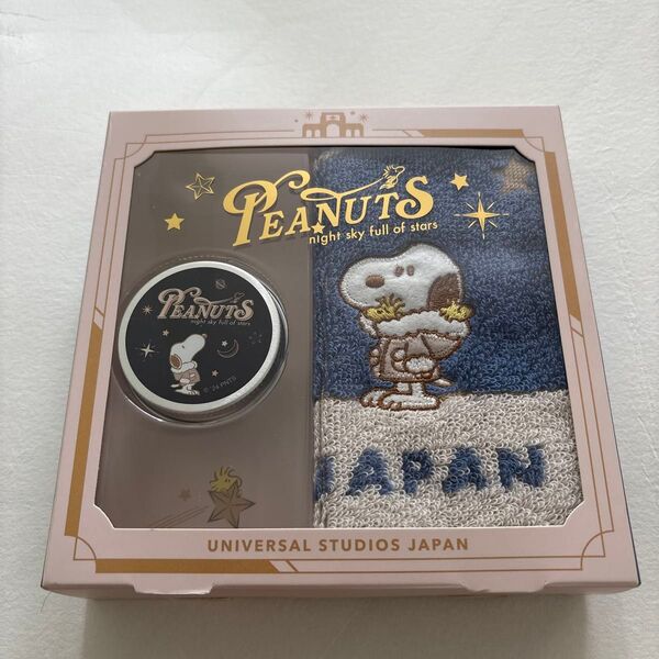 新品 PEANUTS スヌーピー ハンドタオル & ハンドクリームセットUSJ