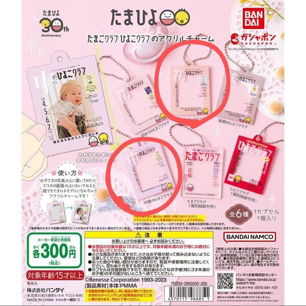 おまけ付き!新品未開封品!たまひよアクリルチャーム 2個セット