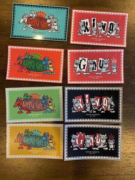 キングヌー King Gnuステッカー8枚セット オールフリー