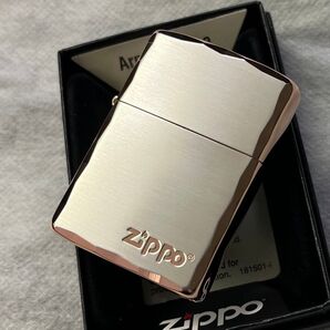 新品 ZIPPO アーマー シャインレイカット シルバー&ピンクゴールド コーナーエッジ彫刻 ジッポー