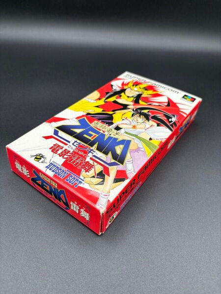 SFC スーパーファミコン 鬼神童子ZENKI 電影雷舞 箱説明書ハガキ付き