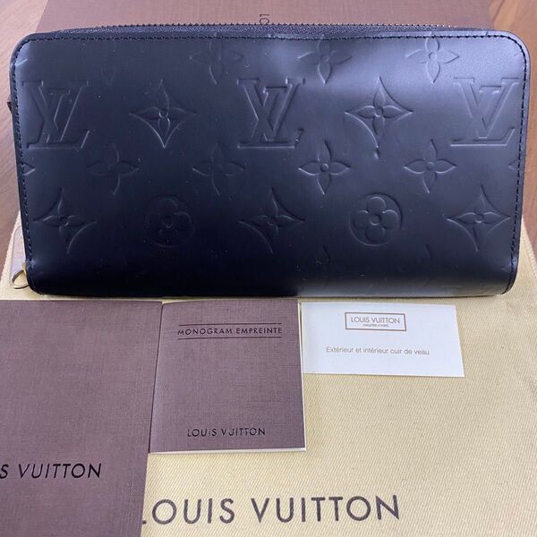 新品同様! ルイヴィトン LOUIS VUITTON ヴェルニ 財布 長財布 ジッピーウォレット