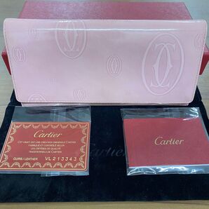 新品同様! カルティエ Cartier 財布 二つ折り 長財布 ハッピーバースデー