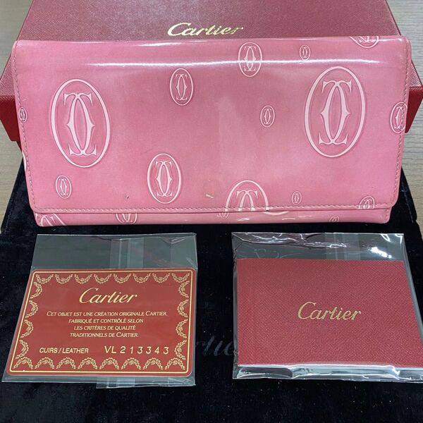 新品同様!カルティエ Cartier 財布 長財布 ハッピーバースデー