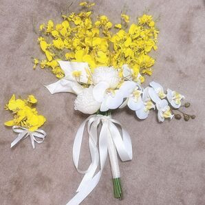 結婚式 ブーケ ブートニア 2点セット