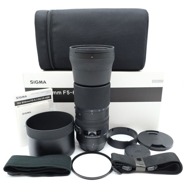 元箱付きで■ほぼ新品■ SIGMA150-600mm F5-6.3 DG OS HSM Contemporary キヤノンEF用
