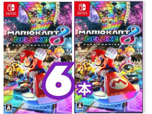 新品・未開封【6本セット】マリオカート8 デラックス スイッチ ソフト 任天堂 6個 Nintendo