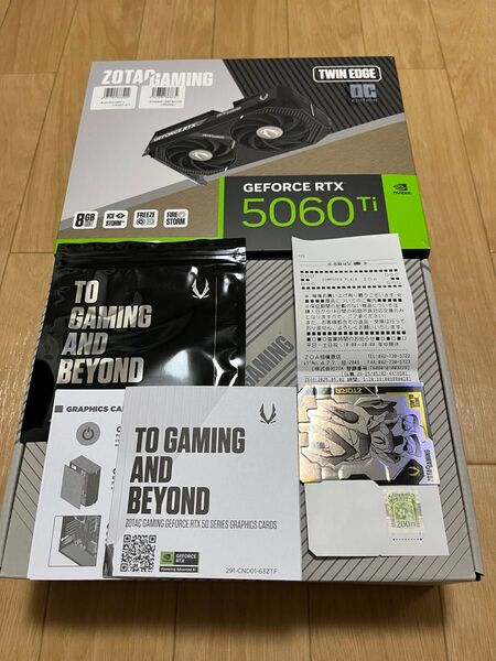 ZOTAC GeForce RTX 5060Ti 8G OC グラフィックスカード