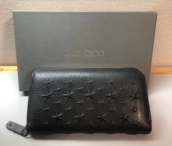 ★美品★ JIMMY CHOO ジミーチュウ ブラック 長財布