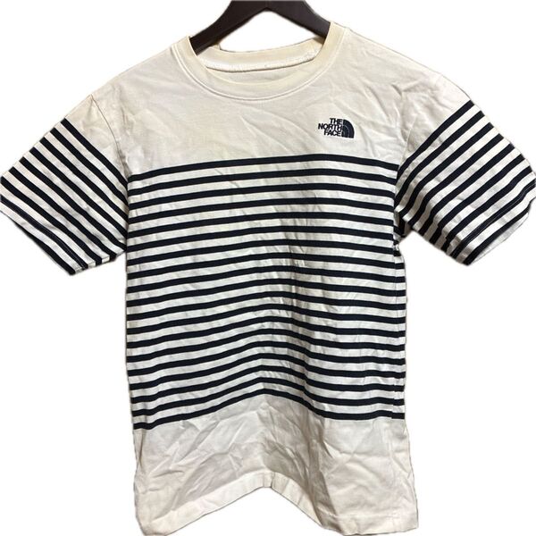 古着 THE NORTH FACE ボーダー 半袖 Tシャツ Mサイズ ノースフェイス