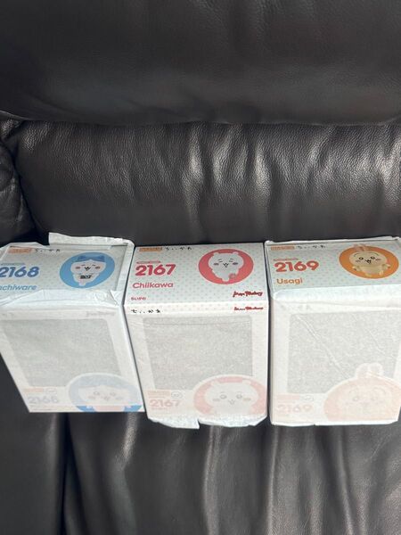 新品 未開封 初版品 薄紙付き ちいかわ ねんどろいど ハチワレ うさぎ 3体セット フィギュア ちいかわランド
