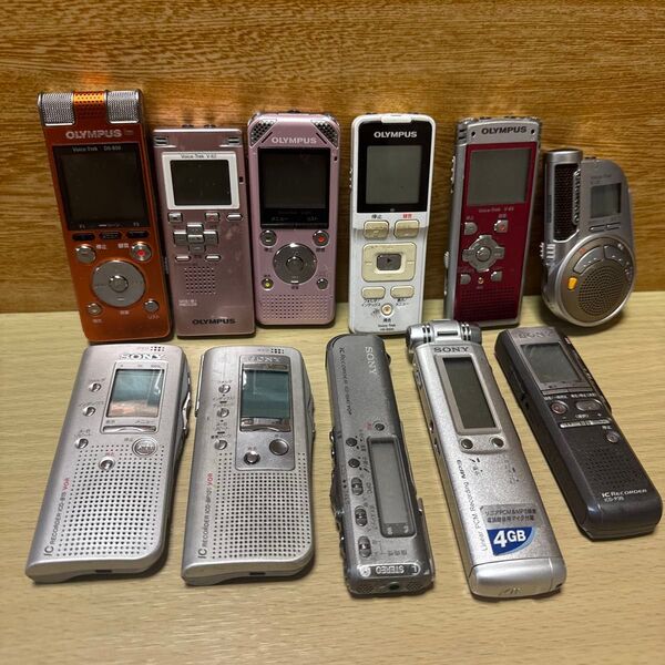 11点・ICレコーダー ボイスレコーダー OLYMPUS SONY まとめ売り ジャンク