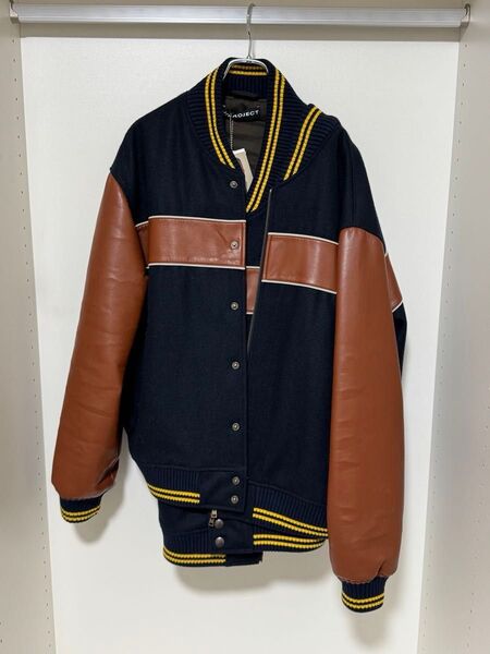 Y/PROJECT 21AW DOUBLE STRIPE BOMBER ダブルストライプボンバージャケット スタジャン