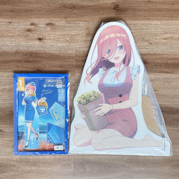 五等分の花嫁 一番くじ C賞 中野三玖 特大パネル A賞特大アクリルスタンド一花