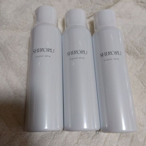 SHIRORU クリスタルホイップ 洗顔料 120g 3本セット