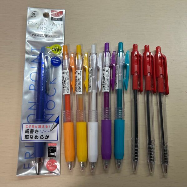 PILOT フリクション、サラサボールペン等9本まとめ売り