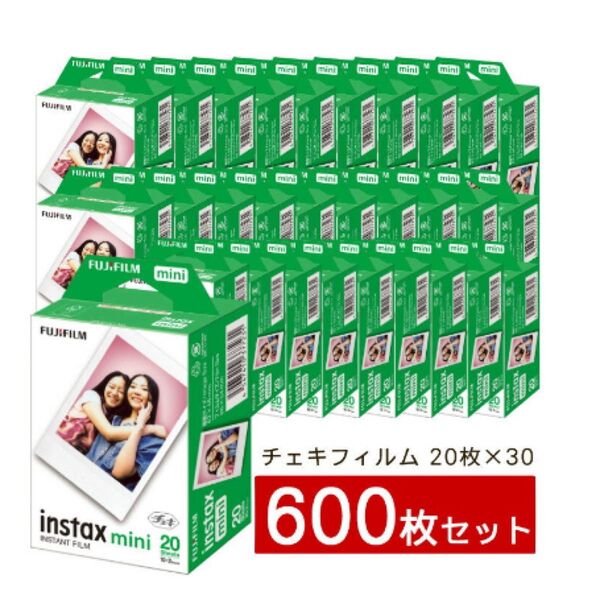 INSTAX MINIインスタントカメラ チェキ用フィルム30箱(合計600枚) フジフイルム