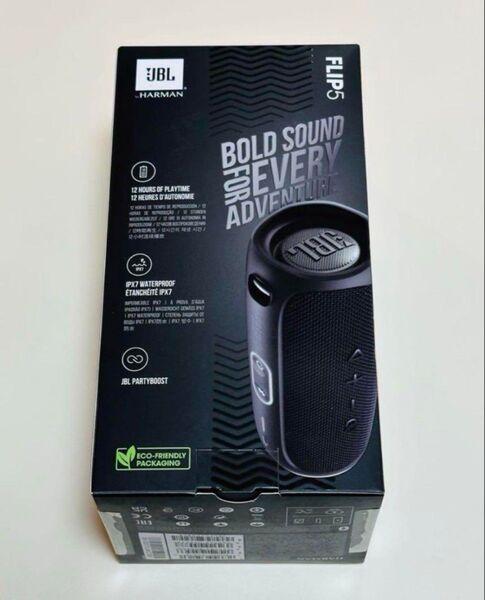 新品未使用。jbl ワイヤレスポータブルスピーカー flip5 ブラック jblflip5blk