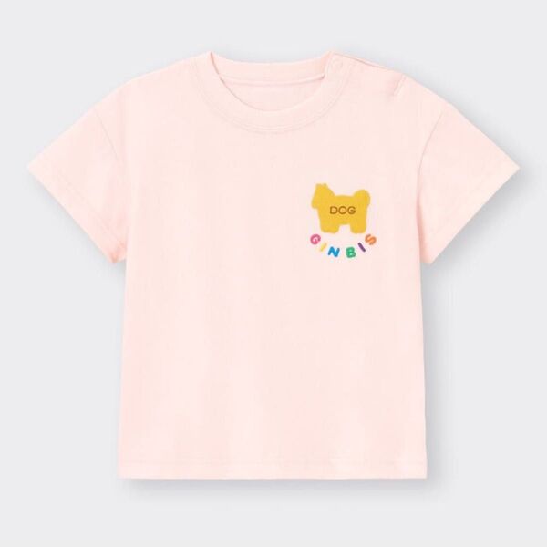 新品未使用 たべっ子どうぶつ GU 半袖 Tシャツ 半袖Tシャツ 女の子 子供服 トップス ビスケット