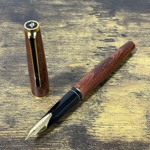 極美品 1974年製 初代 高級天然 イタヤカエデ 大型18K 字幅F パイロット PILOT