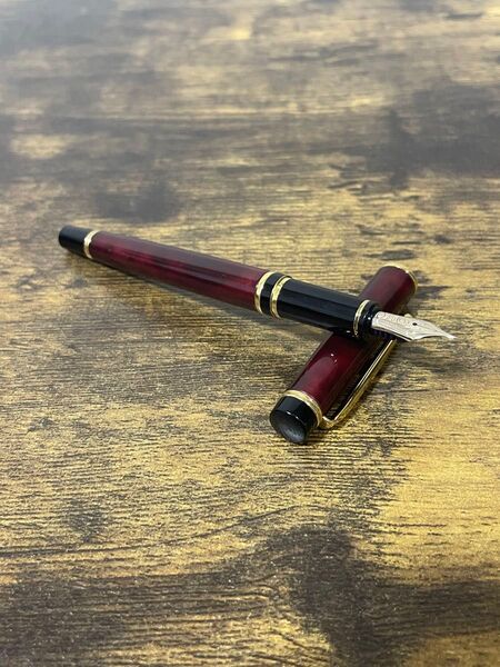 初期型 グランセ ルビーレッドマーブル 刻印 パイロット PILOT Grance 字幅M