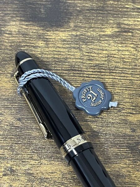 新品未使用 ホワイトゴールド 21k 字幅M セーラー 万年筆 SAILOR