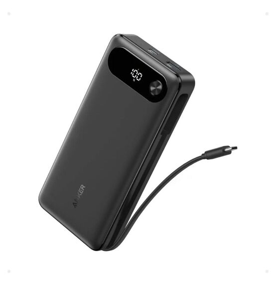 Anker Power Bank (20000mAh, 87W, Built-In USB-C ケーブル)
