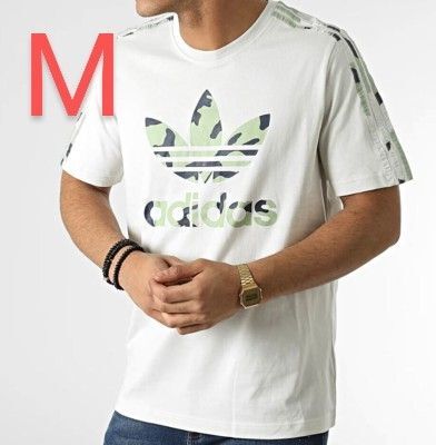アディダス グラフィック カモ インフィル 半袖Tシャツ グレー M