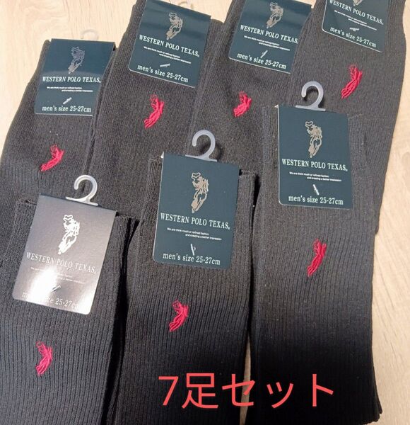 WESTERN POLO TEXAS 靴下 メンズ 7足セット 推し活クーポンを使って半額