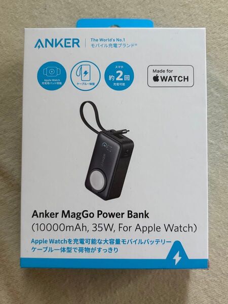 Anker MagGo Power Bank (10000mAh, 35W, For Apple Watch) ブラック