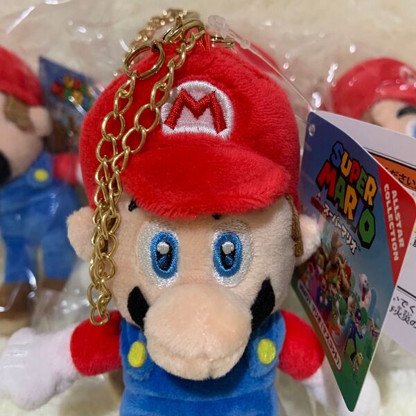 Switch2限定販売品残りわずかスーパーマリオ ぬいぐるみ マスコット キーホルダー チェーン付き。