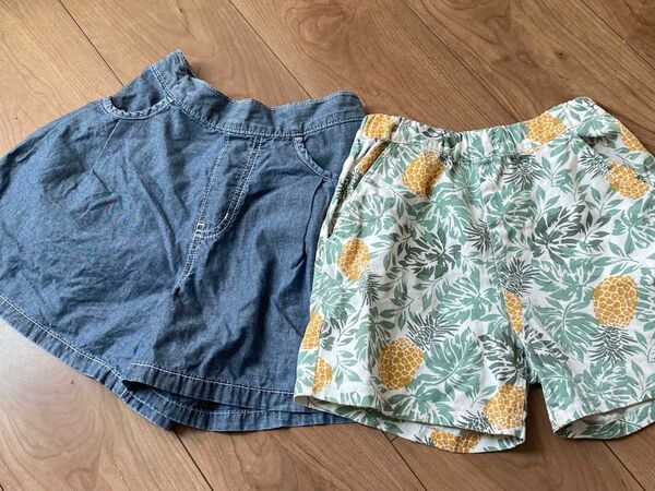 130cm ショートパンツ セット