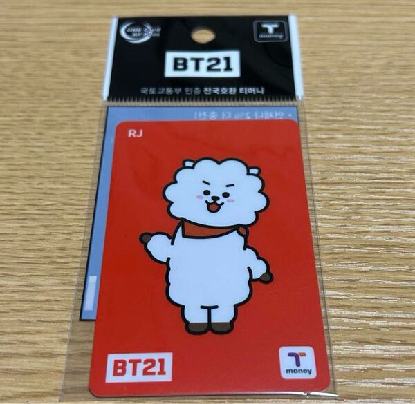 【新品】韓国 Tmoney 交通カード RJ BTS BT21 JIN