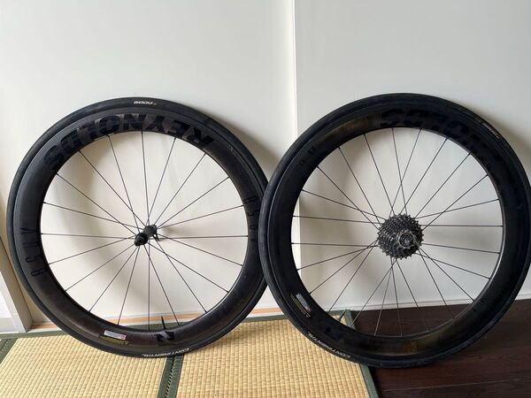 レイノルズ REYNOLDS AR58カーボン チューブレス GP5000 ホイールセット 11/12S