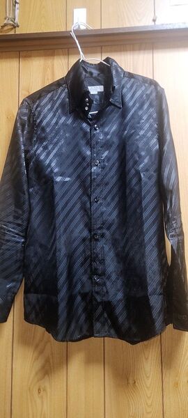 MEN'S TENORAS 黒 M ドレスシャツ