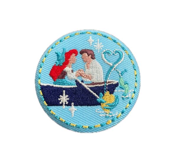 ディズニー刺繍缶バッジ リトルマーメイド