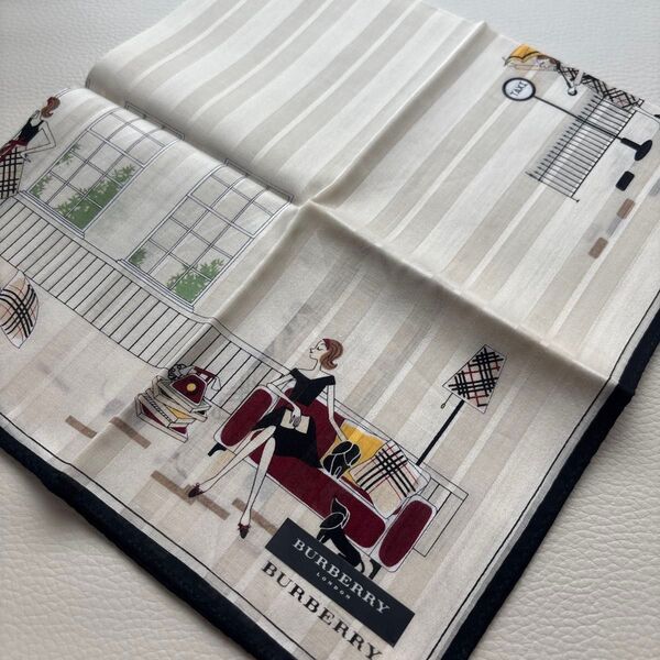 BURBERRY バーバリー ハンカチ 女の子 犬