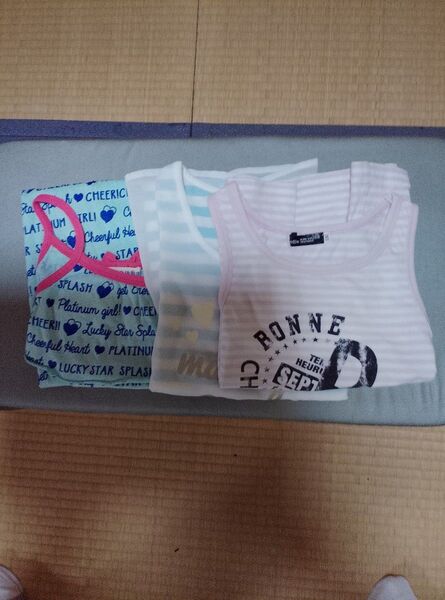女の子 タンクトップ、ワンピース、チュニック 夏服3点セット 130