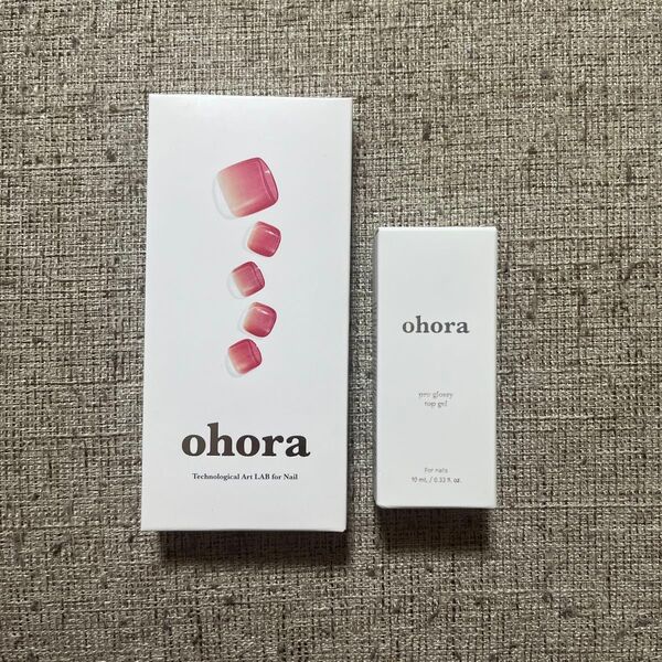 ohora オホーラ ジェルネイルシール ペディキュア トップジェル セット