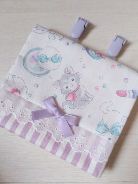 118 移動ポケット リボン マチなし ☆クリップ別売