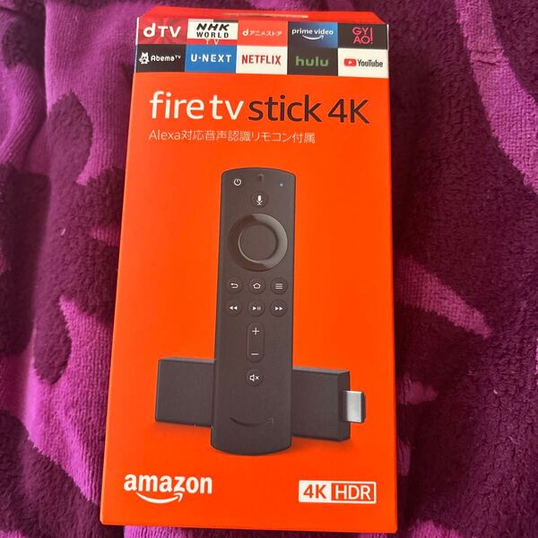 fire tv stick 4K リモコンなし。ステックのみです。