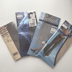 無印良品・グンゼ・アツギ 膝下 ショート 編みストッキングセット まとめ売り