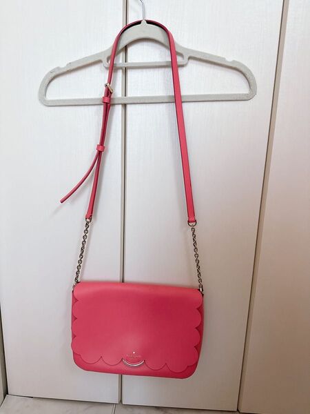 kate spade new york ショルダーバッグ ピンク スカラップ